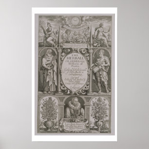 Title page to the second edition of 'The Herball' Poster