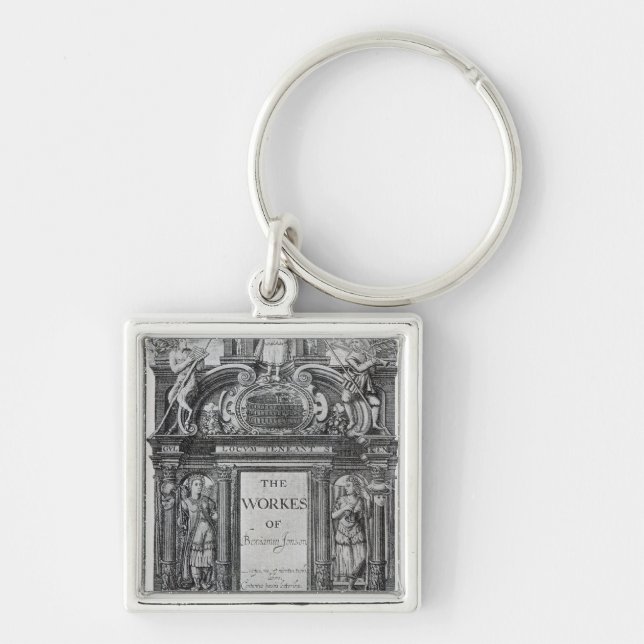 Title page to 'The Works of Benjamin Jonson' Key Ring (Front)