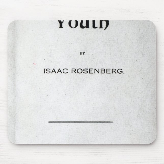 Title page to 'Youth' Mouse Mat (Front)