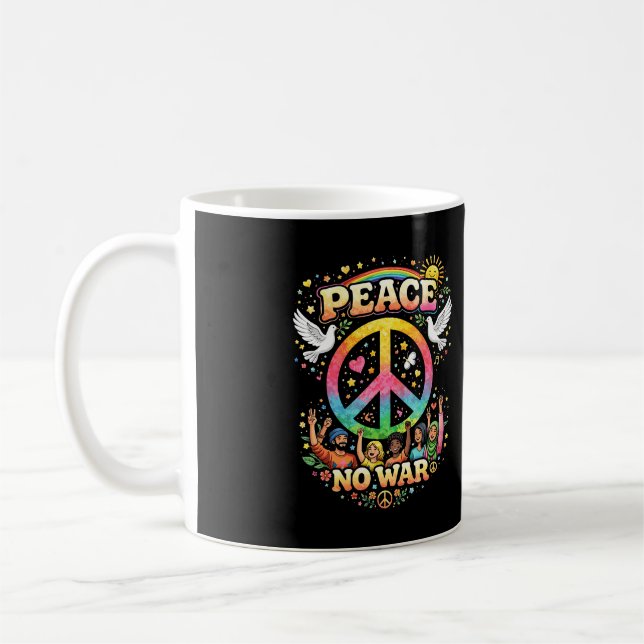 Title: Peace Over War Coffee Mug (Left)