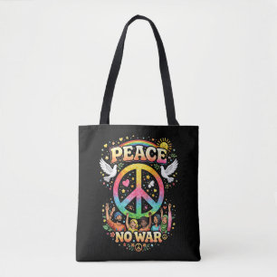 Title: Peace Over War Tote Bag
