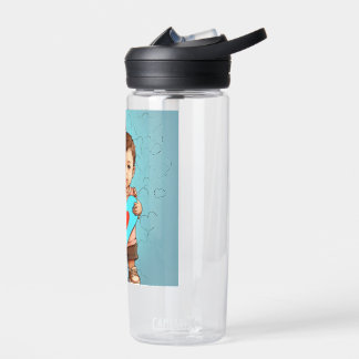 **Title**: Simple Plastic Water Bottle **Descript