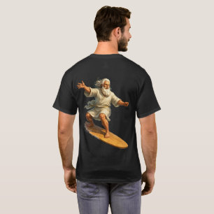 Title surfing Moses funny biblical art graphic T-s T-Shirt