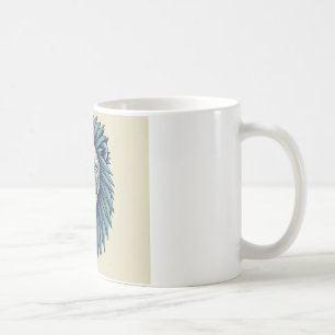 Title: Unleash Your Inner Lion with Geometric Maje Coffee Mug