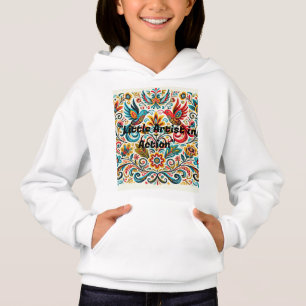 Title: Vibrant Folk Art Floral Pattern T-Shirt
