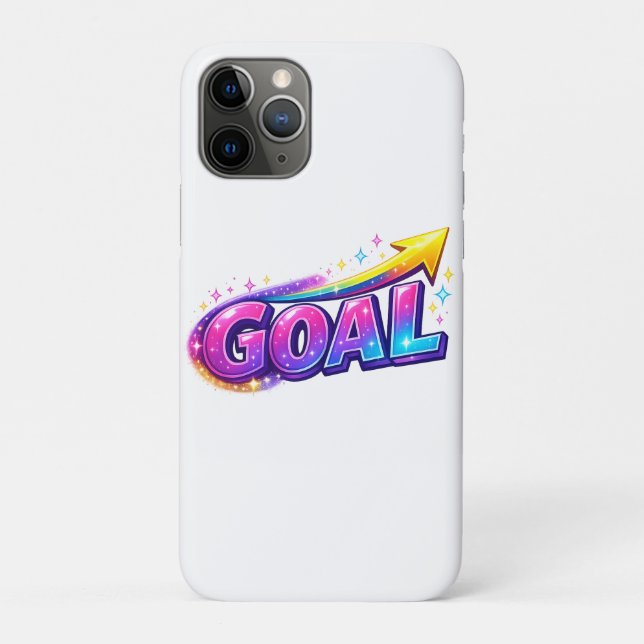 Title Vibrant GOAL Phone Case – Bright Success & G (Back)