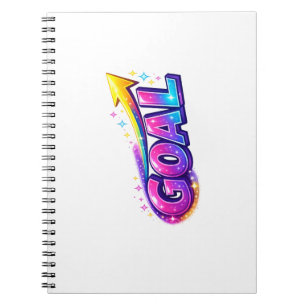 Title Vibrant GOAL Spiral Photo Notebook