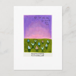 Titled:  Cheat Sheet #21 (You can't grow fish.) Postcard