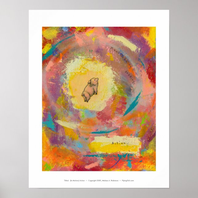 Titled:  (In Motion) Action - flying pot belly pig Poster (Front)