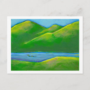 Titled: Privacy - the Loch Ness monster Postcard