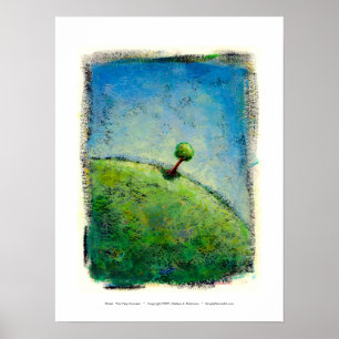 Titled:  This Very Moment - beautiful lone tree Poster