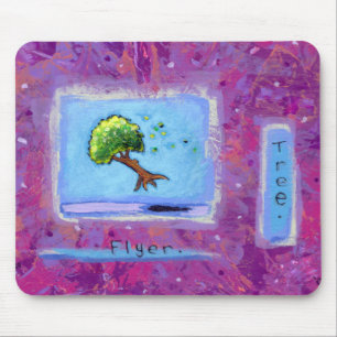 Titled: Tiny Art #597 - Tree. Flyer. ART Mouse Mat