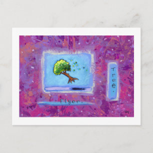 Titled:  Tiny Art #597 - Tree.  Flyer. ART Postcard