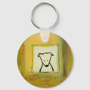 Titled: Woof ~ Sweet little dog Key Ring