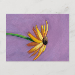 Titled:  Yellow - Beautiful Gaillardia painting Postcard