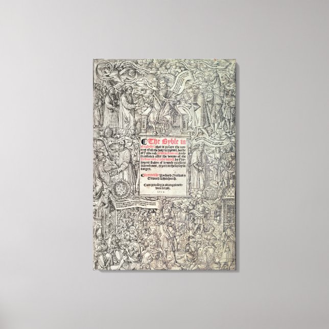 Titlepage English translation of the Great Canvas Print (Front)