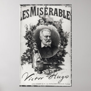 Titlepage first edition of 'Les Miserables' Poster