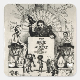 Titlepage from 'The House that Albert Built' Square Sticker