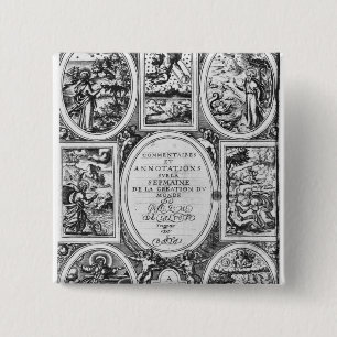 Titlepage of 'Commentaires et Annotations�' 15 Cm Square Badge