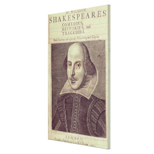 Titlepage of 'Mr. William Shakespeares Canvas Print