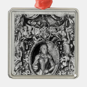 Titlepage of the Bishop's Bible, pub. in 1568 Metal Tree Decoration