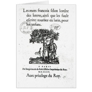 Titlepage of the first French-Latin dictionary