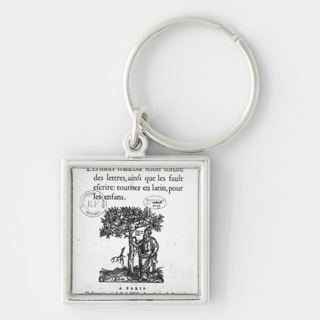 Titlepage of the first French-Latin dictionary Key Ring (Front)