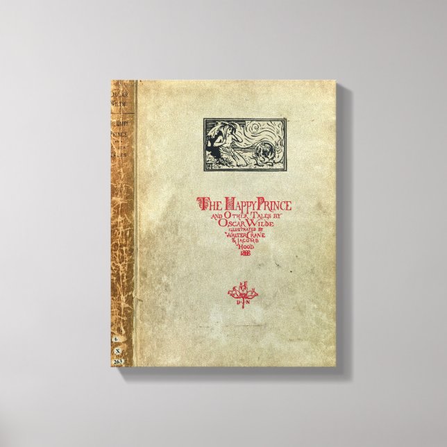 Titlepage of 'The Happy Prince and other Tales' Canvas Print (Front)