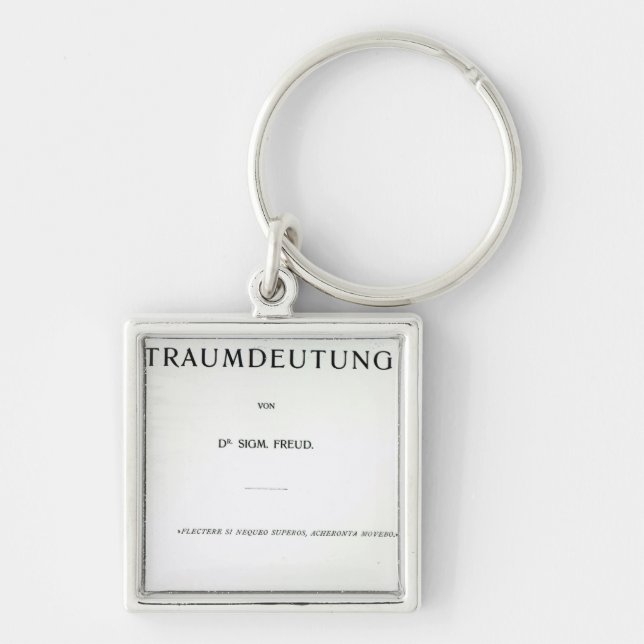 Titlepage to Die Traumdeutung by Sigmund Freud Key Ring (Front)