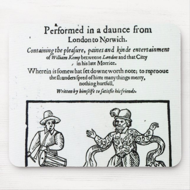 Titlepage to William Kemp's Mouse Mat (Front)