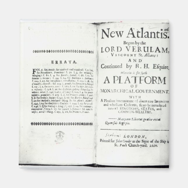 Titlepages to Francis Bacon's Magnet (Front)