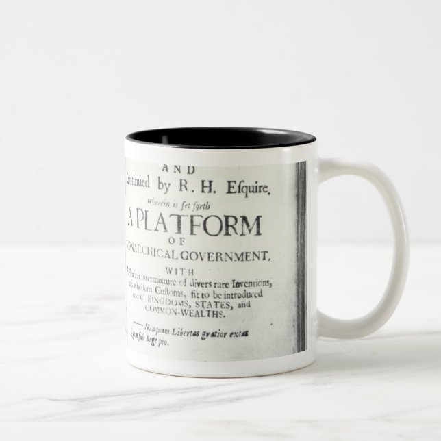 Titlepages to Francis Bacon's Two-Tone Coffee Mug (Right)