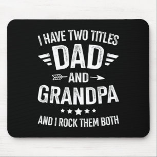 Titles Dad Grandpa For Fathers Day Birthday Christ Mouse Mat