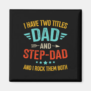 Titles Step Bonus Dad Fathers Day Birthday Christm Magnet