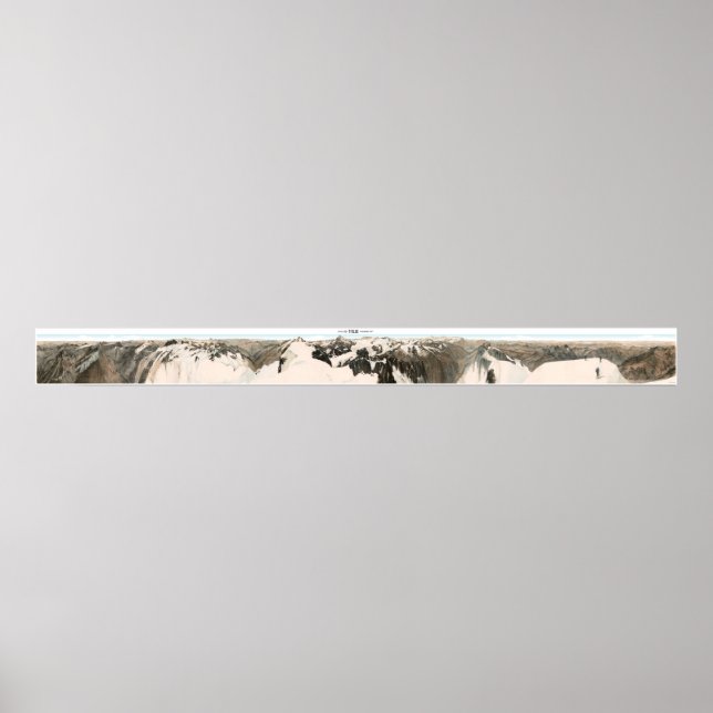 TITLIS Swiss Alps Panorama 360° Poster (Front)