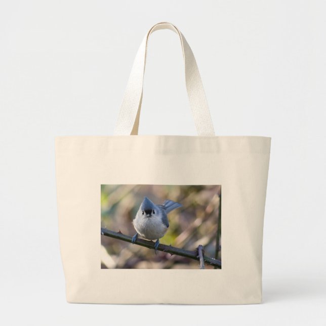 Titmouse Large Tote Bag (Front)