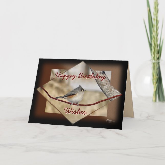 Titmouse Songbird card-customise for any occasion Card (Front)