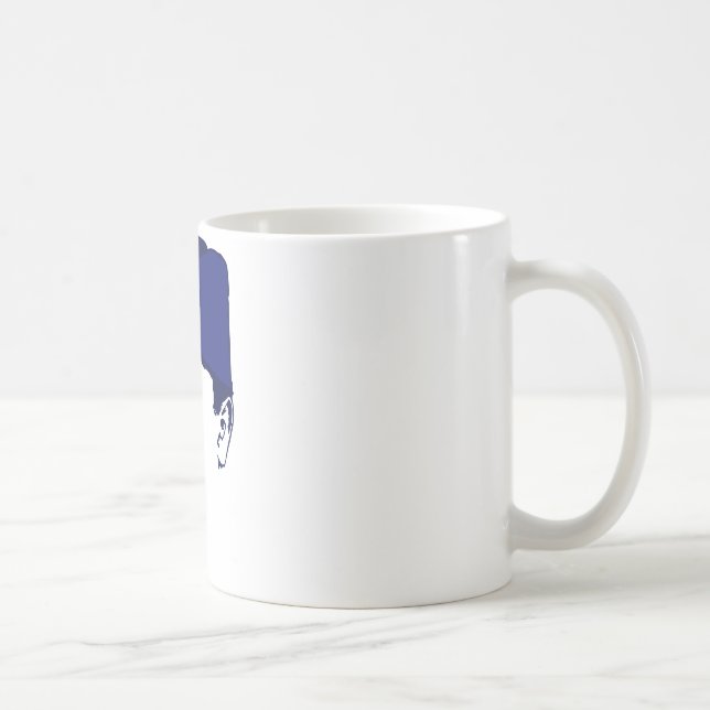 Tito josip Broz Portrait illustration Coffee Mug (Right)