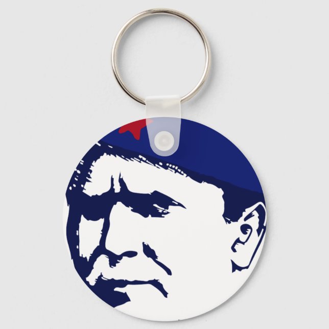 Tito josip Broz Portrait illustration Key Ring (Front)