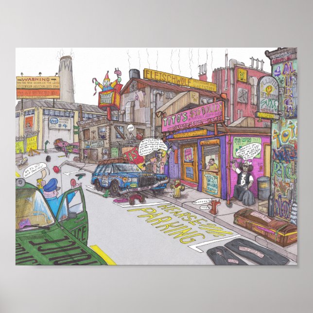 Tito's $10 Dollar Funeral Home Poster (Front)