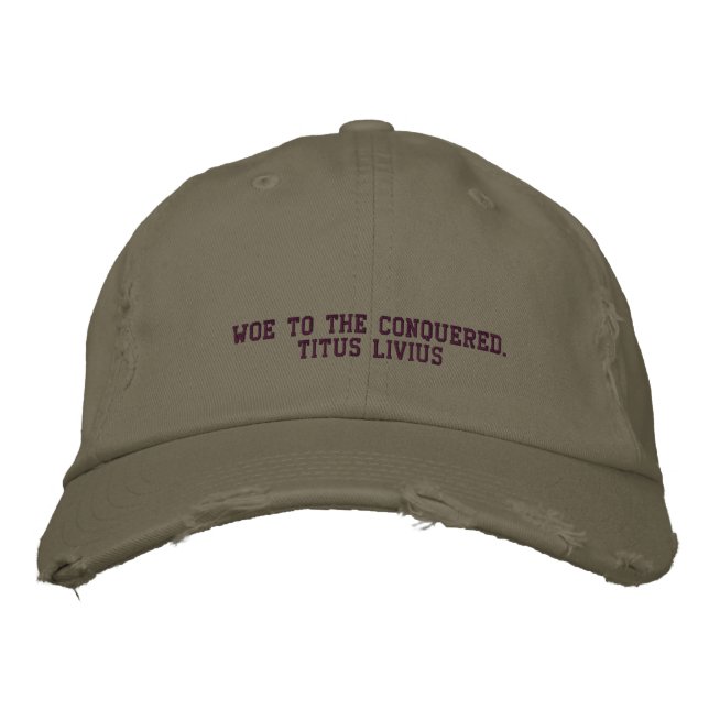 TITUS LIVIUS,(59BC-17AD), Quote - HAT (Front)