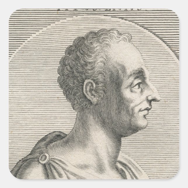 Titus Livius Square Sticker (Front)