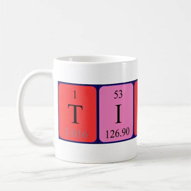 Titus periodic table name mug (Left)