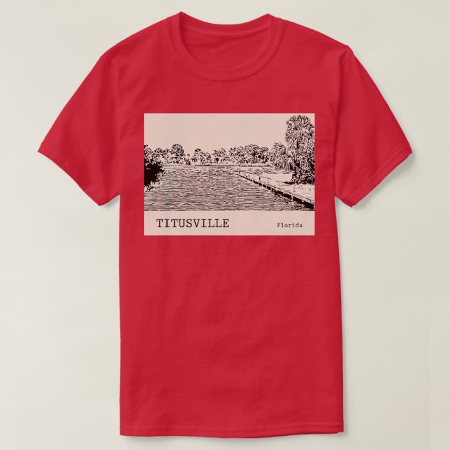 Titusville Florida TShirt 1 (Design Front)