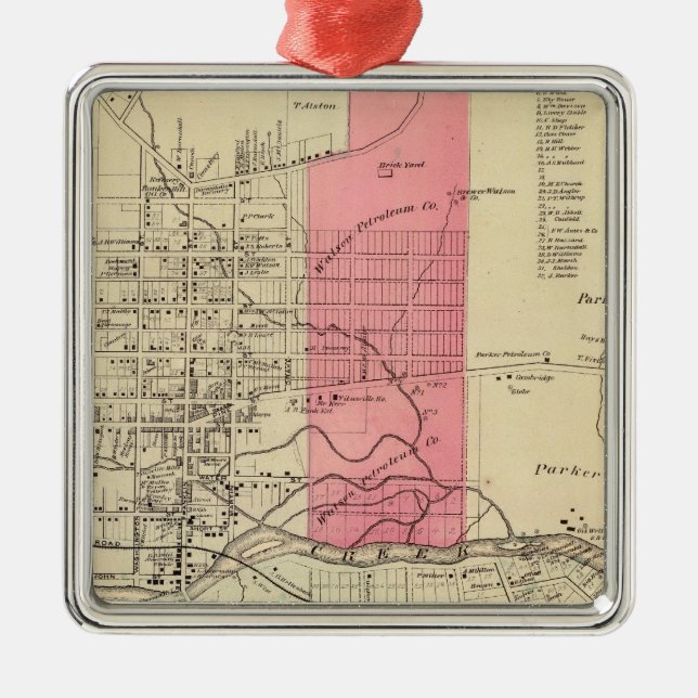 Titusville Metal Tree Decoration (Front)