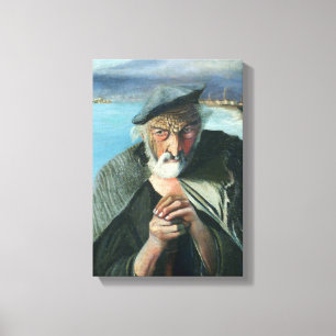 Tivadar Csontváry Kosztka The Old Fisherman Canvas Print