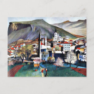 Tivadar Kosztka Csontvary art: Spingtime in Mostar Postcard