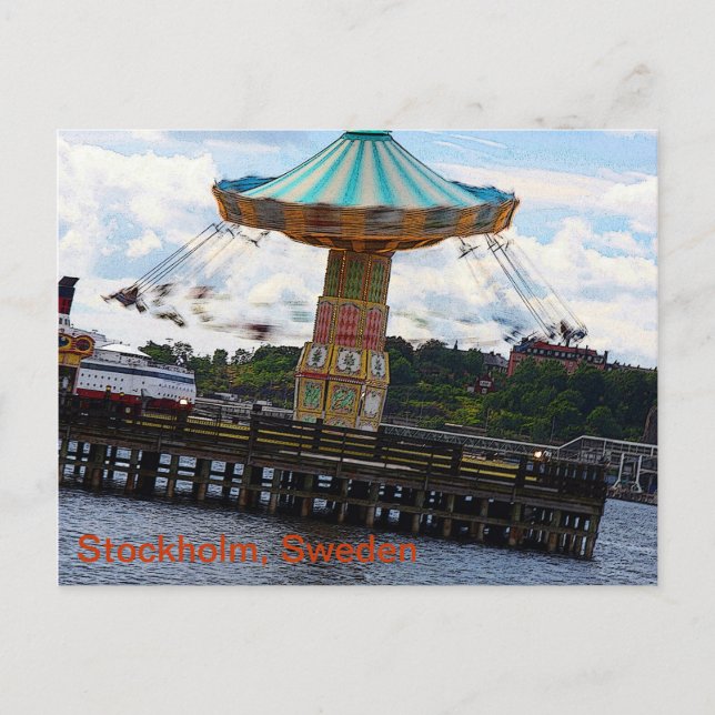 Tivoli Garden cartoon Postcard (Front)