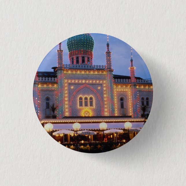 Tivoli Gardens in Copenhagen, Denmark 3 Cm Round Badge (Front)