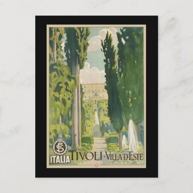 Tivoli Villa d'Este Postcard (Front)
